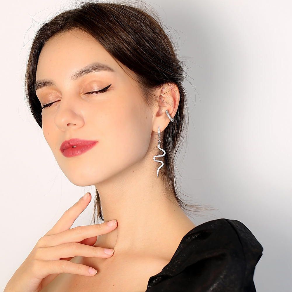 Serpiente Earrings in 16K Gold Vermeil