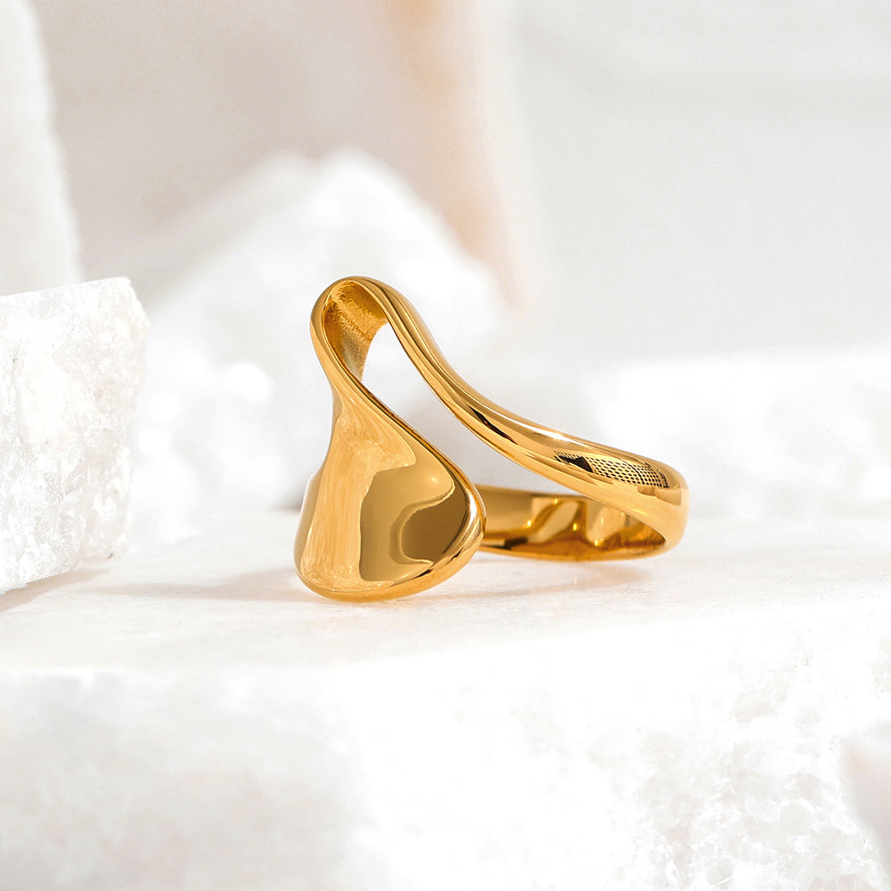 Hera Geometric Ring in 18k Gold Plating