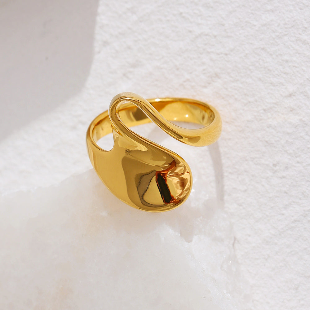 Hera Geometric Ring in 18k Gold Plating