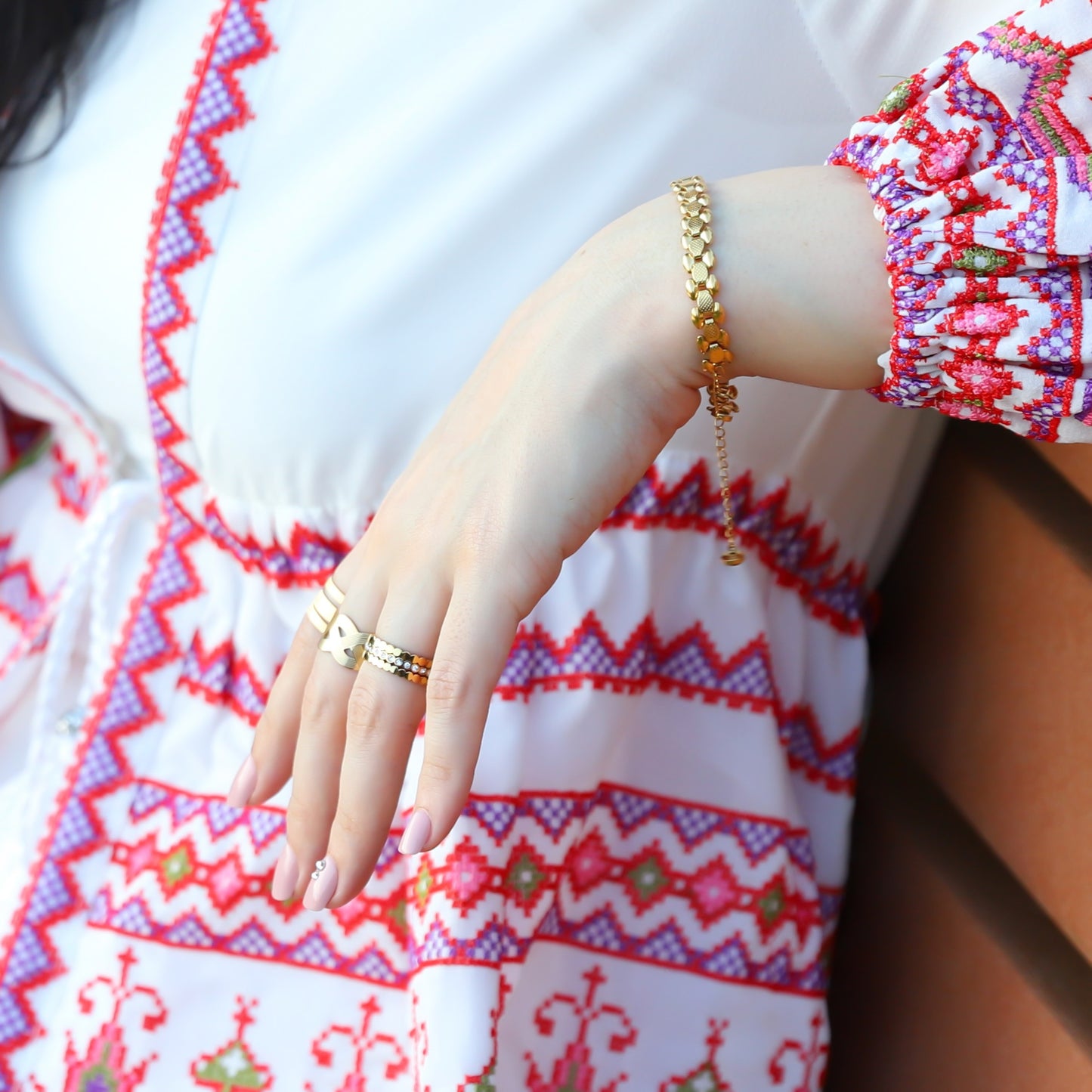 Kemile Chain Bracelet in 18k Gold Plating