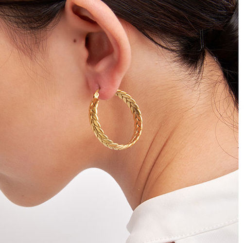 Laia Hoop Earrings in 18K Gold Plating