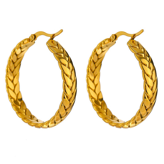 Laia Hoop Earrings in 18K Gold Plating