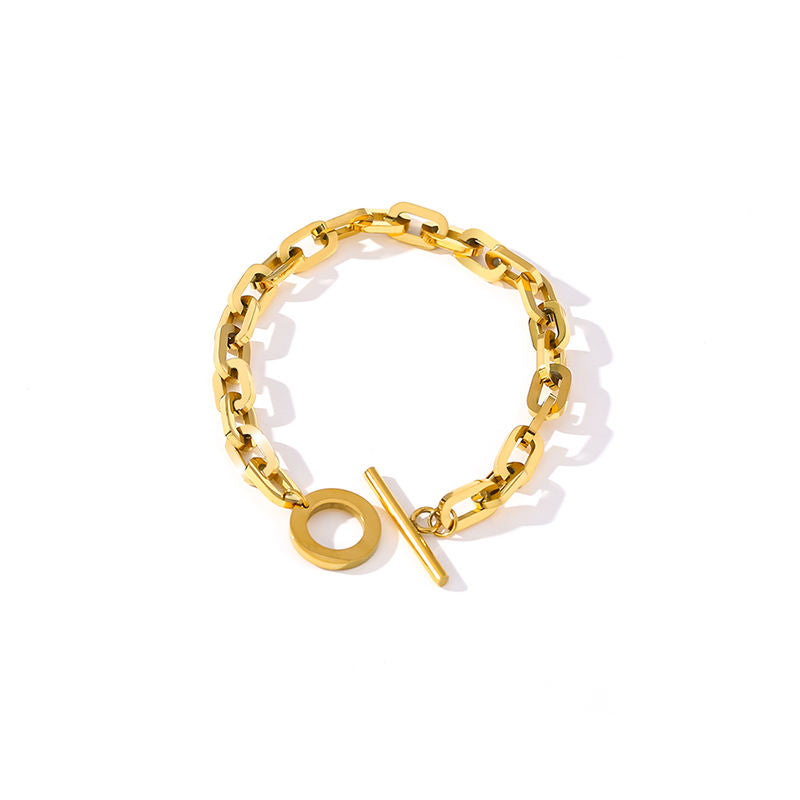 Nayla Link Chain Bracelet in 18K Gold Plating