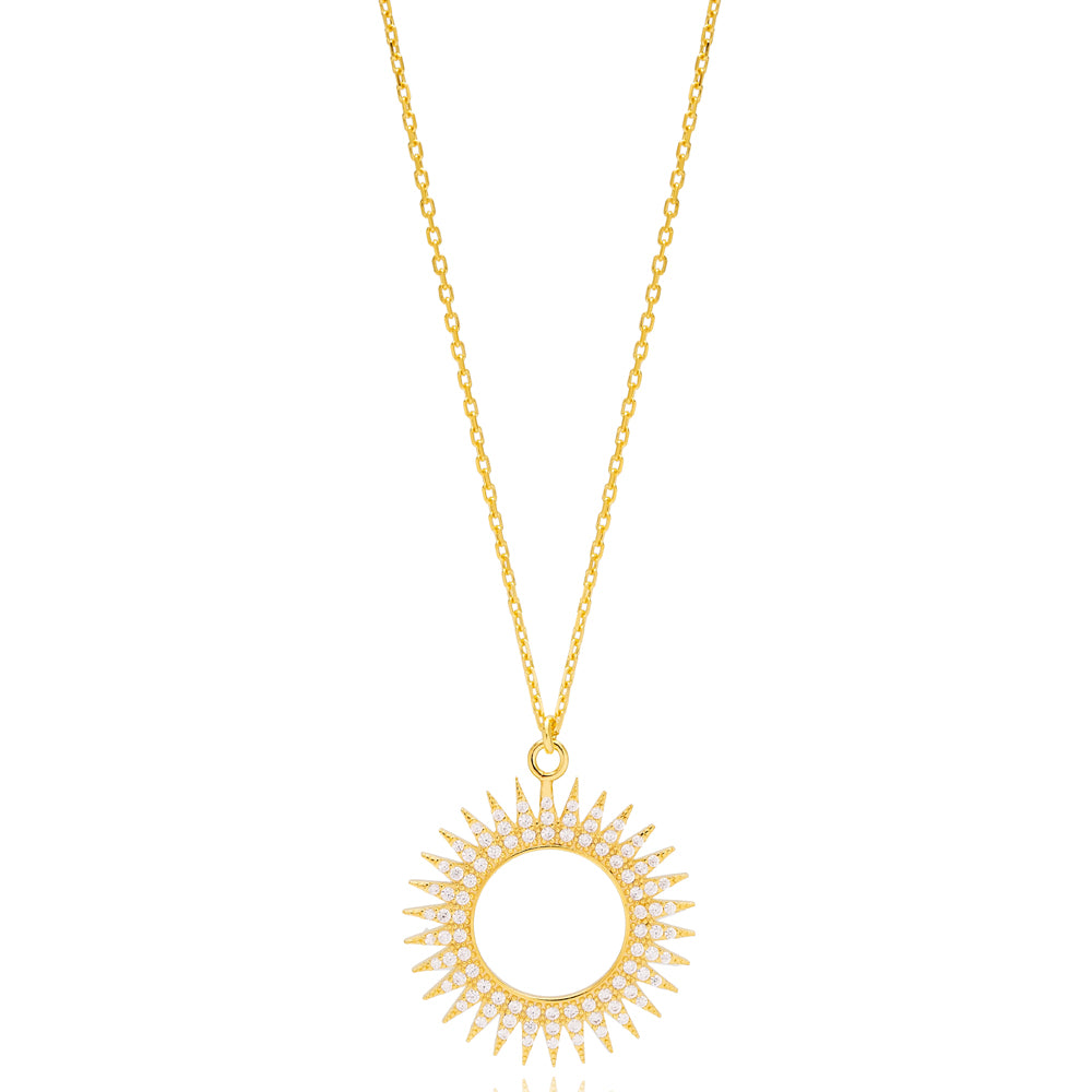 Soleil Pendant Necklace in 16K Gold Vermeil