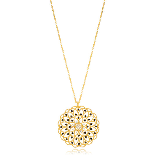 Tolena Mosaic Necklace in 16K Gold Vermeil