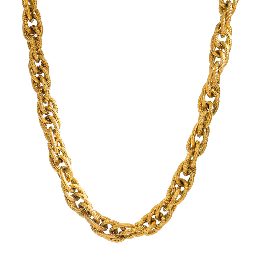 Hyat Collar Chain Necklace in 18k Gold Plating