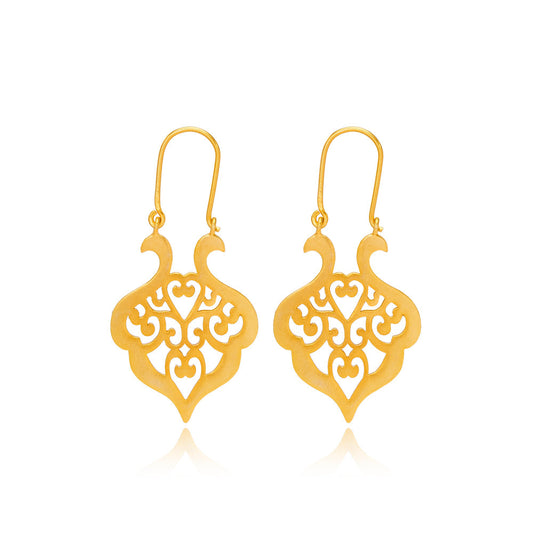 Signature Jadara Filigree Earrings in 22k Gold Vermeil