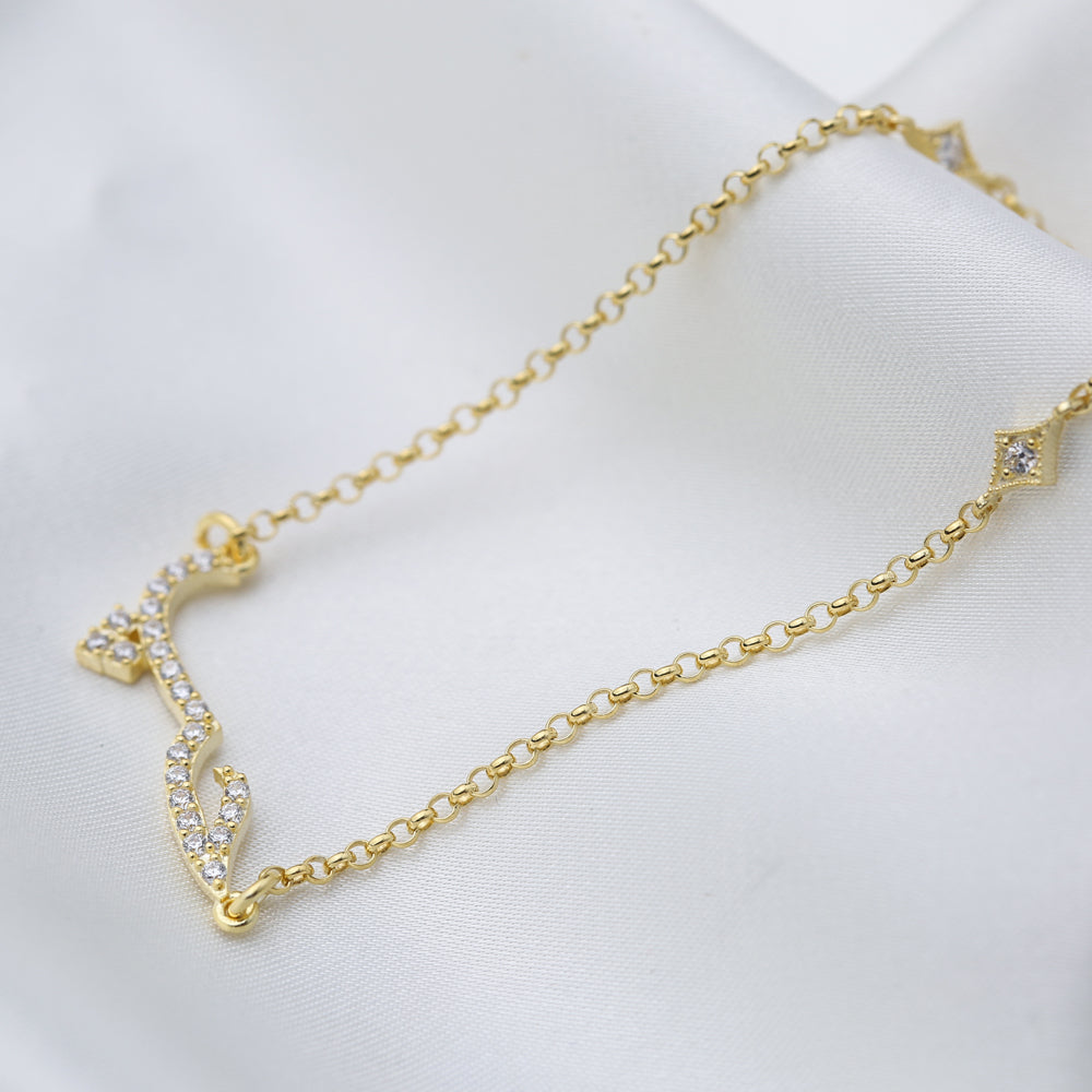 Love in Arabia Necklace in 16 Gold Vermeil