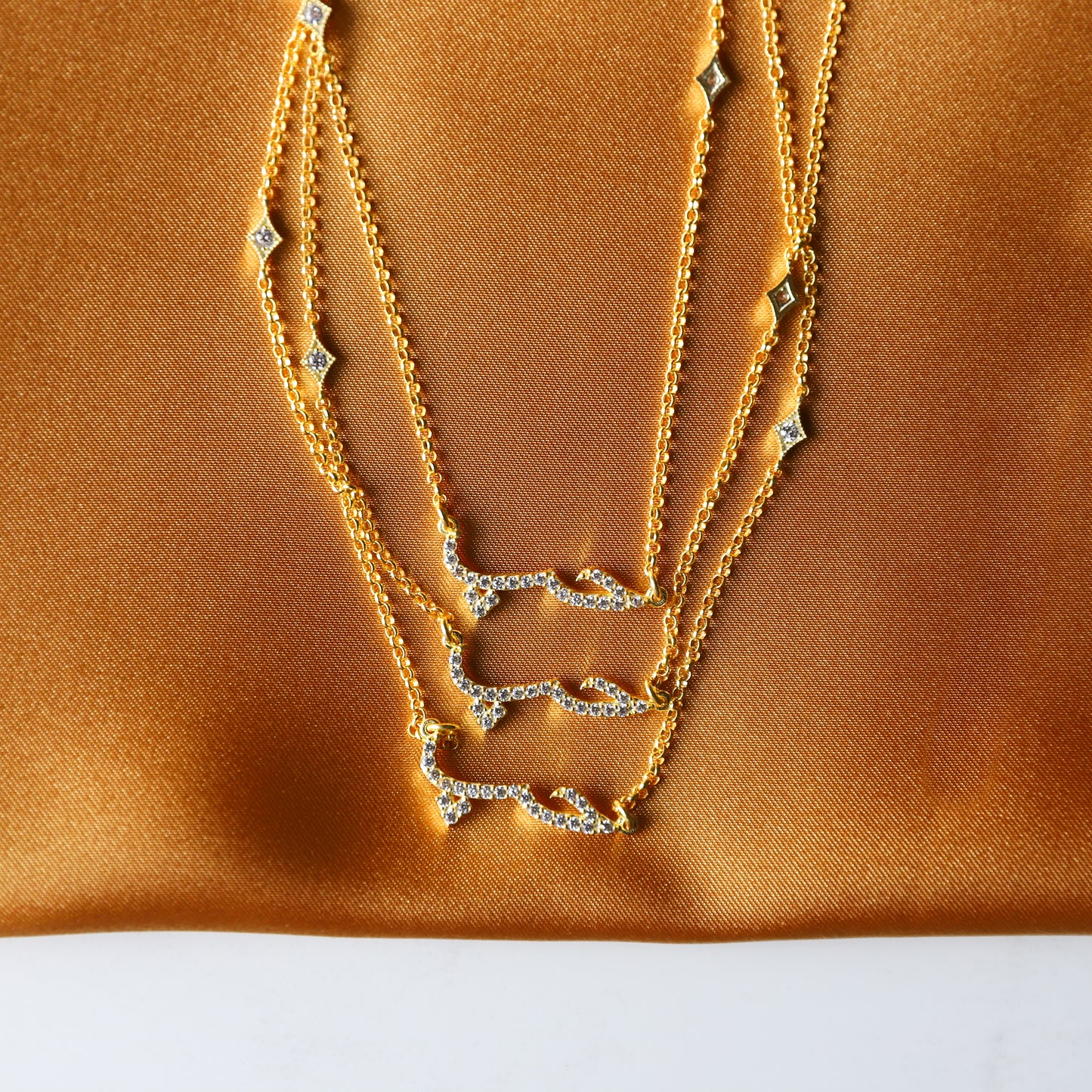 Love in Arabia Necklace in 16 Gold Vermeil