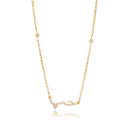 Love in Arabia Necklace in 16 Gold Vermeil