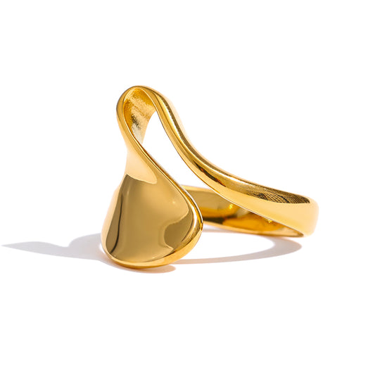 Hera Geometric Ring in 18k Gold Plating